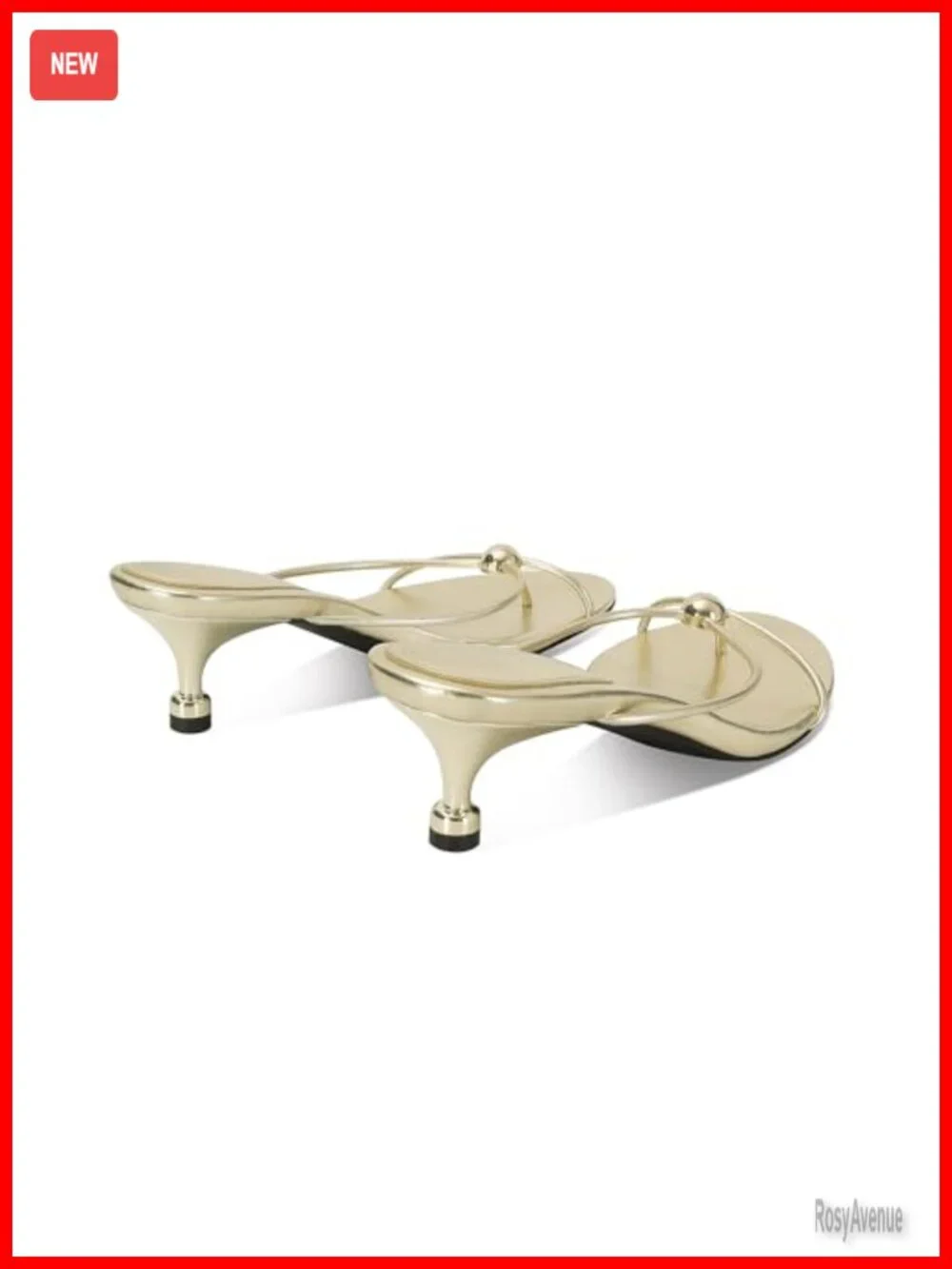 Women's Kitten Heel Flip Flop Sandals Open Toe Thong Heeled Sandals Vegan